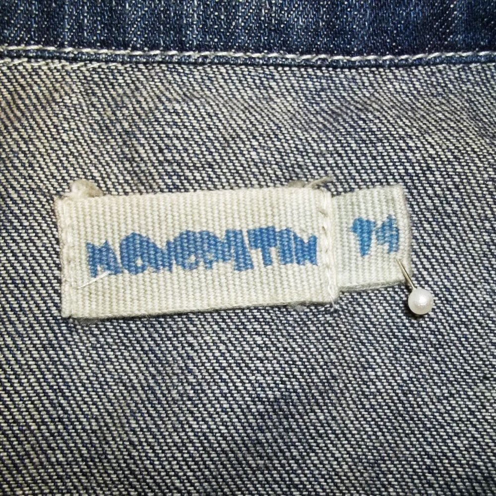 MONOPATIN South Korean Streetwear Double Zipper Skate Skateboard Denim Jacket M - Picture 12 of 12